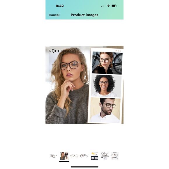 GQUEEN Fashion Fake Glasses, Non RX Clear Lens Nerd Plain Frames Womn Men 201579 - Picture 2 of 8